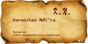 Keresztes Nóra névjegykártya